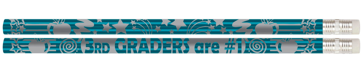 PENCILS AWARD 3RD GRADERS ARE #1 PACK OF 12