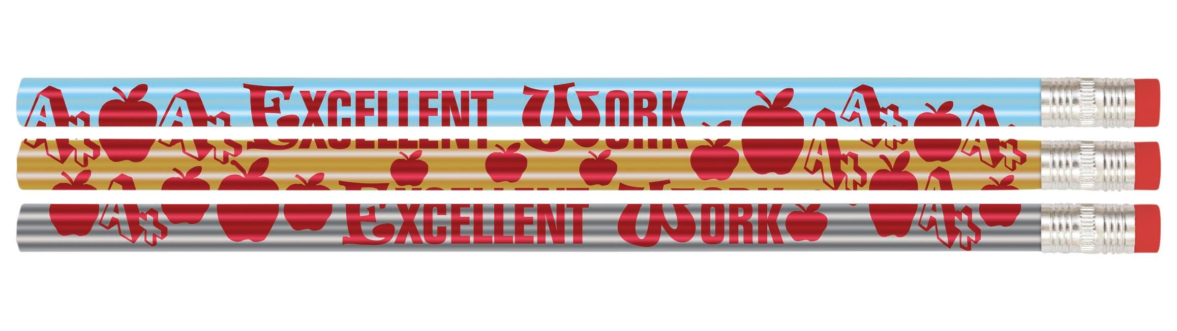 PENCILS AWARD EXCELLENT WORK PACK OF 12