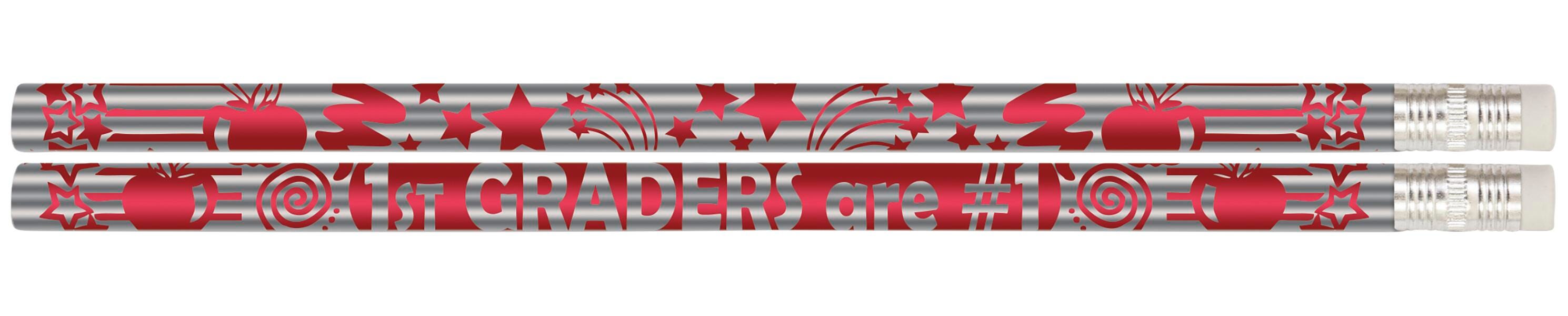 PENCILS AWARD 1ST GRADERS ARE #1 PACK OF 12