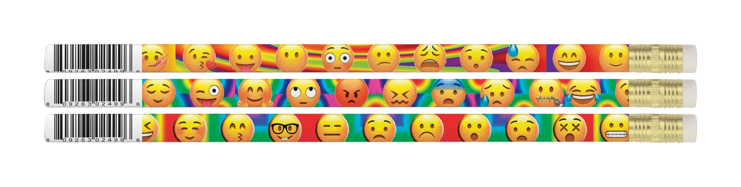 PENCIL AWARD EMOJIS ETC. PACK OF 12