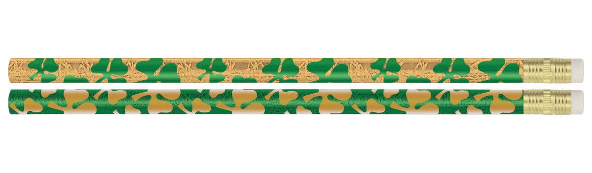 PENCIL AWARD SHAMROCK GLITZ PACK OF 12