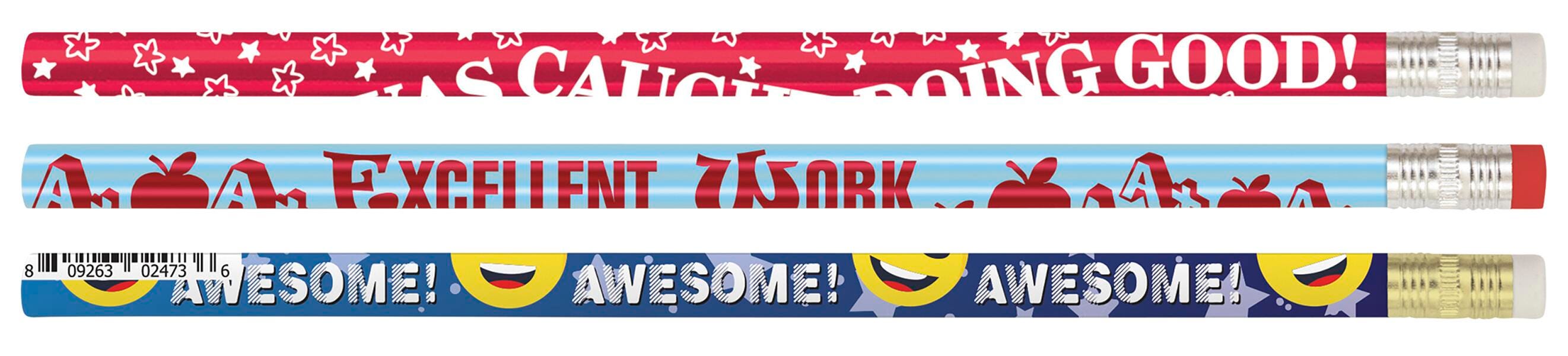 PENCIL AWARD TEACHERS-MOTIVATE DESIGN MIX PACK OF 144