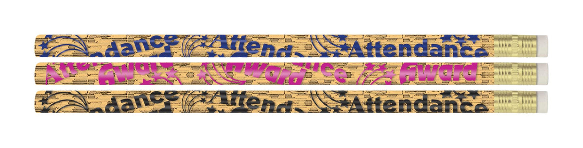 PENCILS AWARD ATTENDANCE AWARD GLITZ PACK OF 12