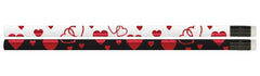PENCIL AWARD HEARTS NOIR PACK OF 12