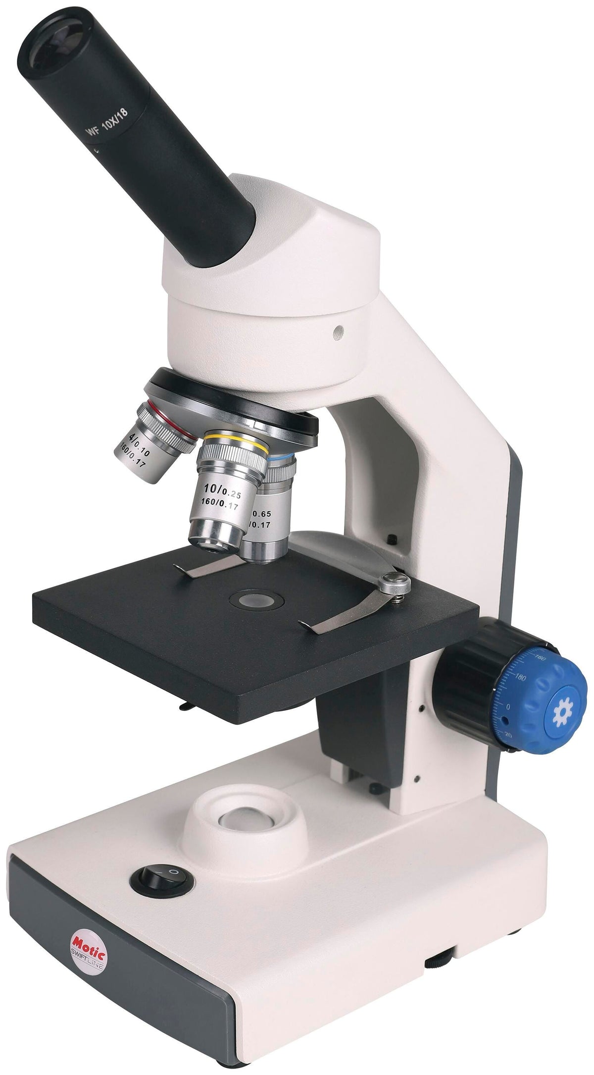 BINOCULAR MICROSCOPE WITH QUADRUPLE REVOLVING NOSEPIECE