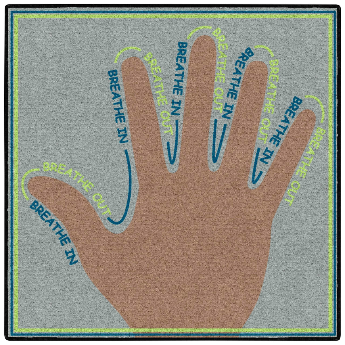 CHILDCRAFT - CARPETS - CALMING WASHABLE PRINTED SQUARES - 30 IN X 30 IN - SPECIFY COLOR