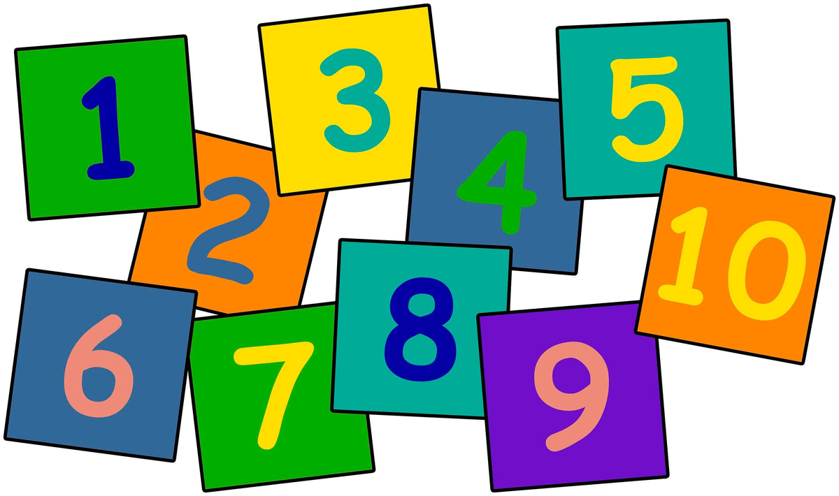 CHILDCRAFT FRIENDS WASHABLE - 15-INCH SQUARES - SET OF 10 - PRIMARY