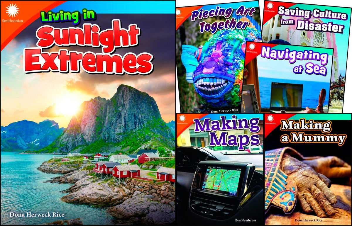 BOOKS SMITHSONIAN HISTORY AND CULTURE GR 2-3 SET OF 6