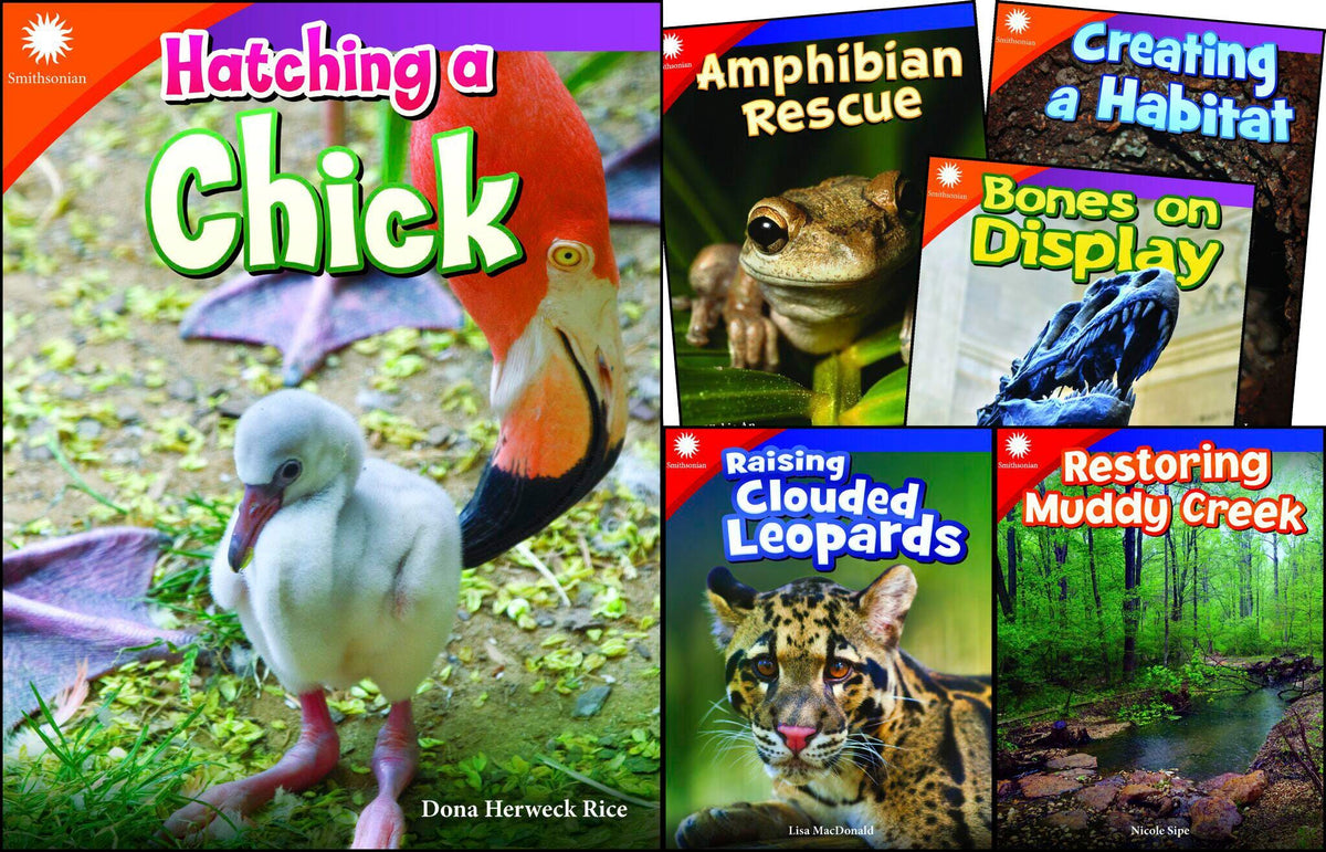 BOOKS SMITHSONIAN ANIMALS GR 2-3 SET OF 6