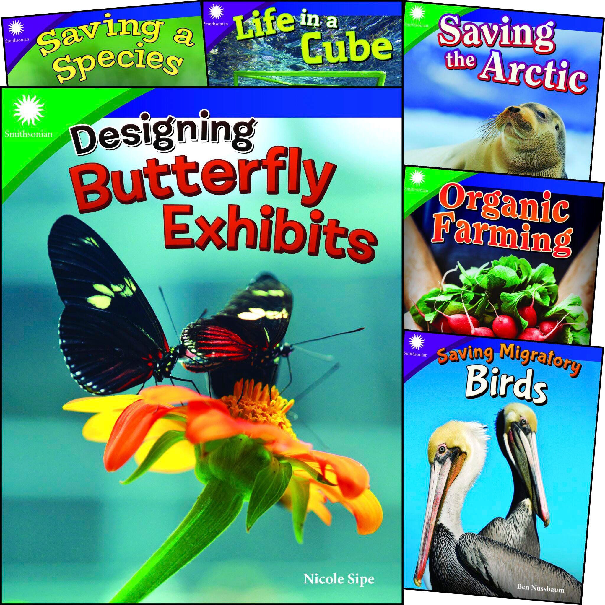 BOOKS SMITHSONIAN ANIMALS AND ECOSYSTEMS GR 4-5 SET OF 6