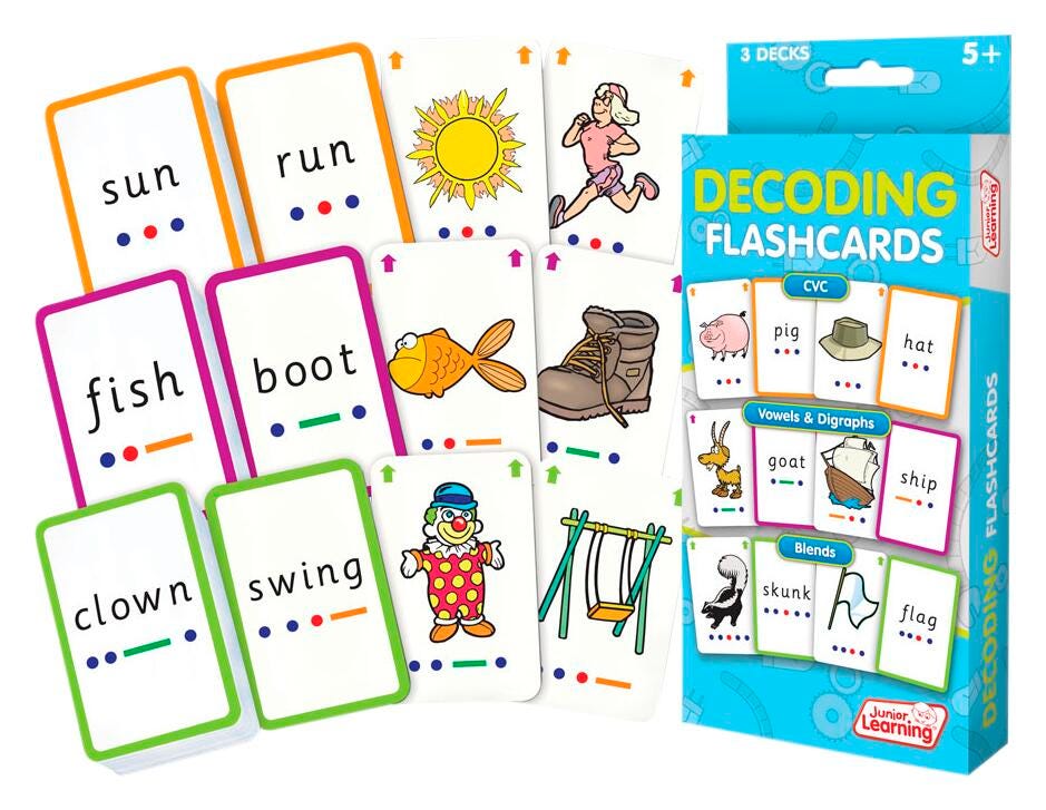 FLASHCARDS DECODING SET OF 162