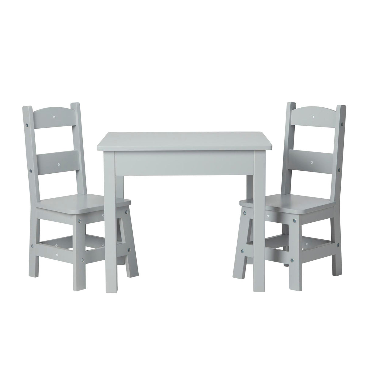 MELISSA AND DOUG TABLE AND CHAIR SET - GRAY - 2 CHAIRS