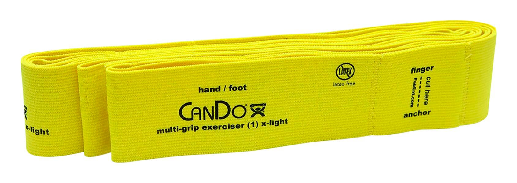 CANDO MULTI-GRIP 6 FOOT EXERCISER X-LIGHT - YELLOW