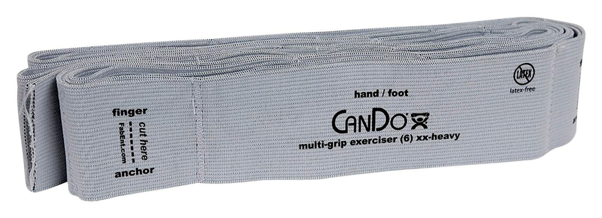 CANDO MULTI-GRIP 6 FOOT EXERCISER XX-HEAVY - SILVER