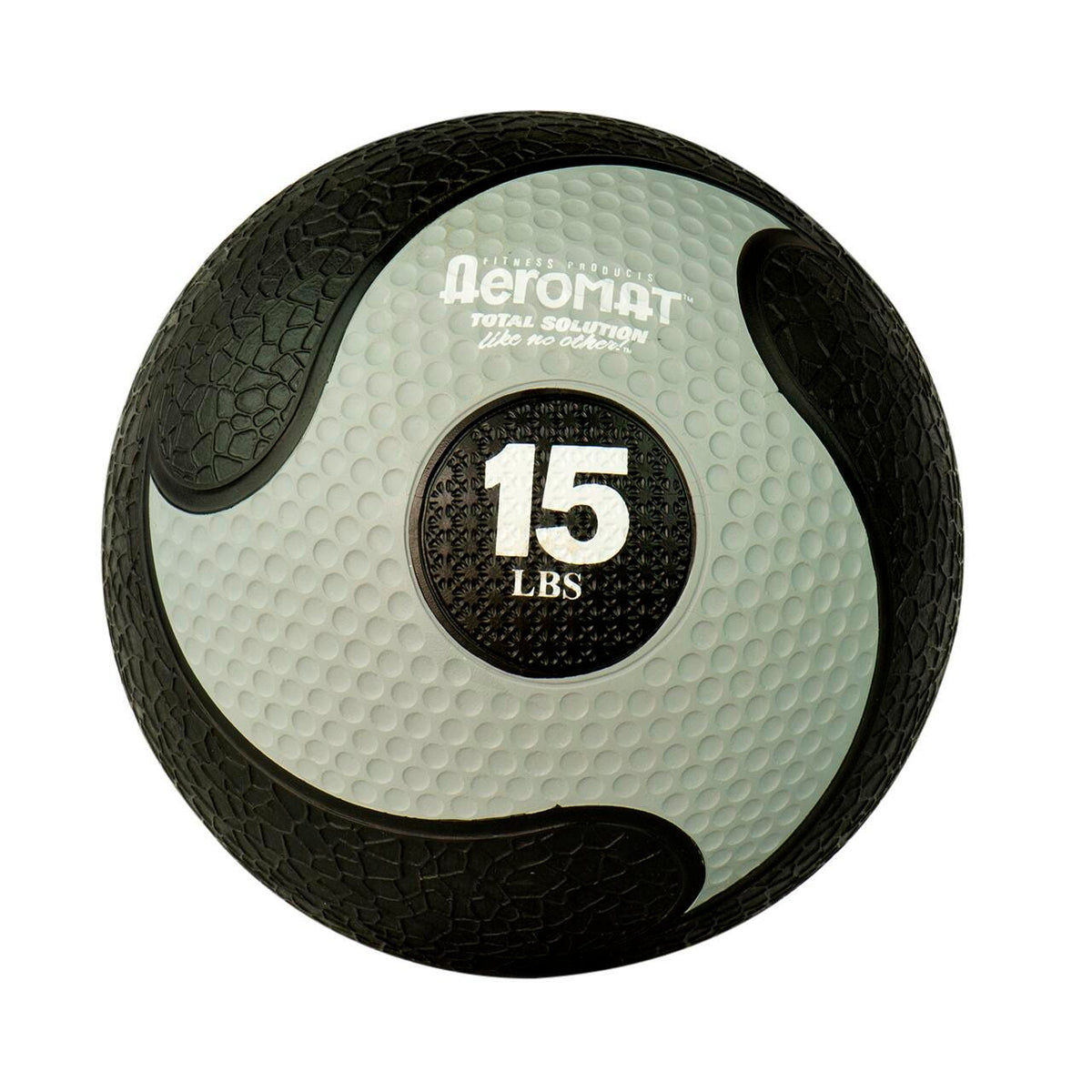 DELUXE MEDICINE BALL 15 LB BLACK/GRAY