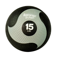 DELUXE MEDICINE BALL 15 LB BLACK/GRAY