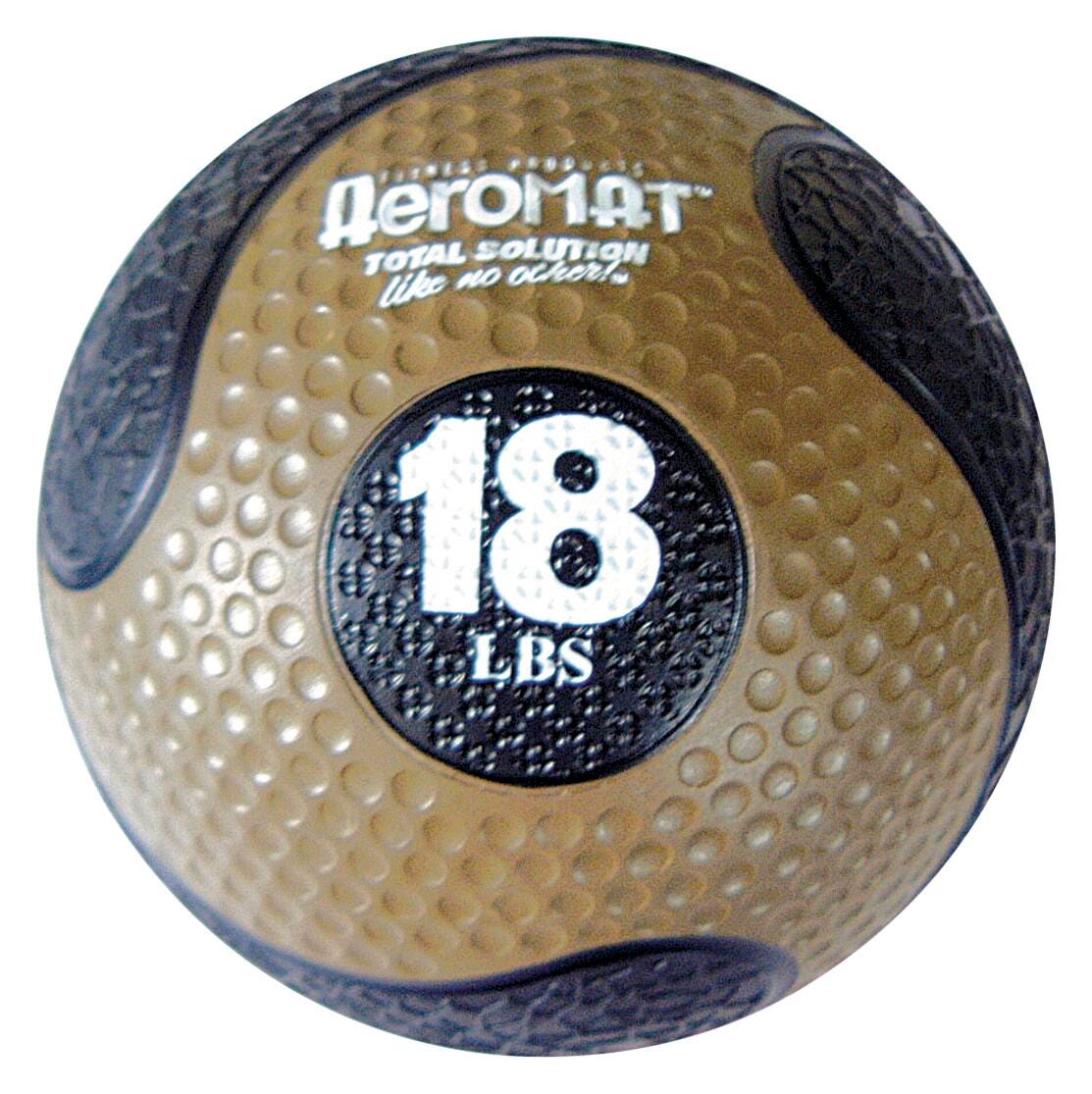 DELUXE MEDICINE BALL 18 LB BLACK/BRONZE