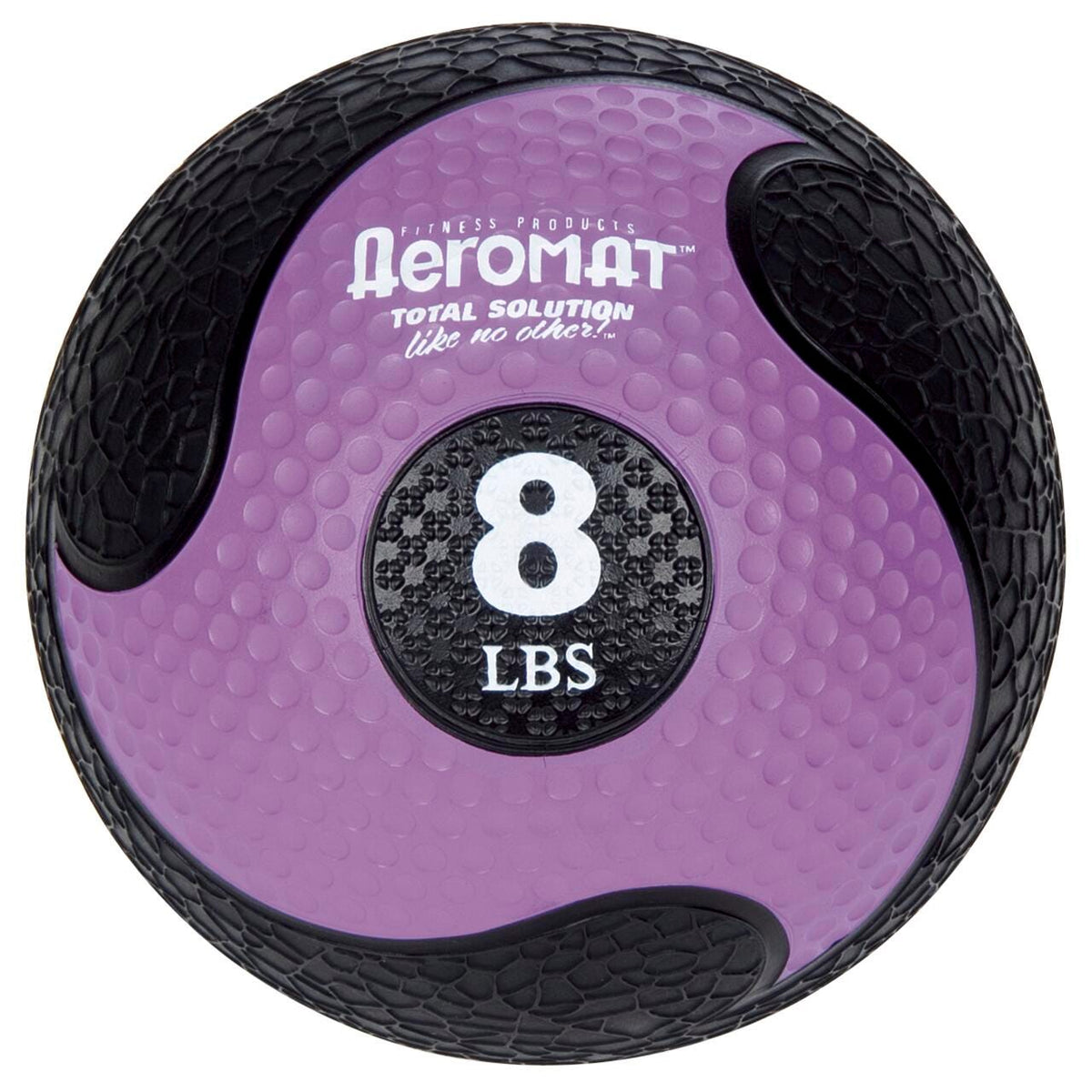 DELUXE MEDICINE BALL 8 LB┬áBLACK/PURPLE