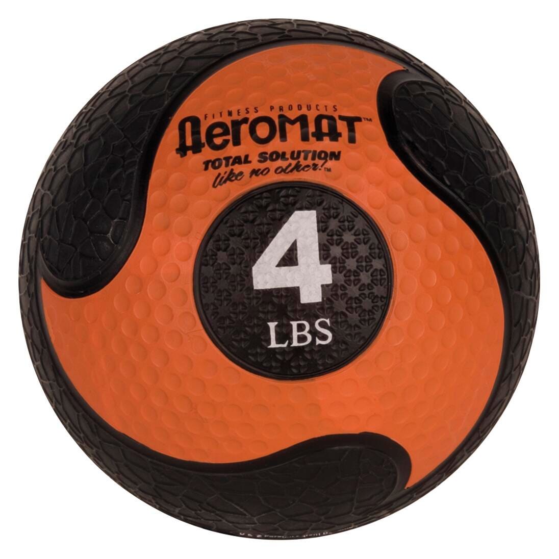 DELUXE MEDICINE BALL 4 LB BLACK/ORANGE
