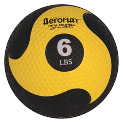 DELUXE MEDICINE BALL 6 LB┬áBLACK/YELLOW