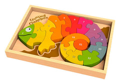 COUNTING CHAMELEON BILINGUAL PUZZLE