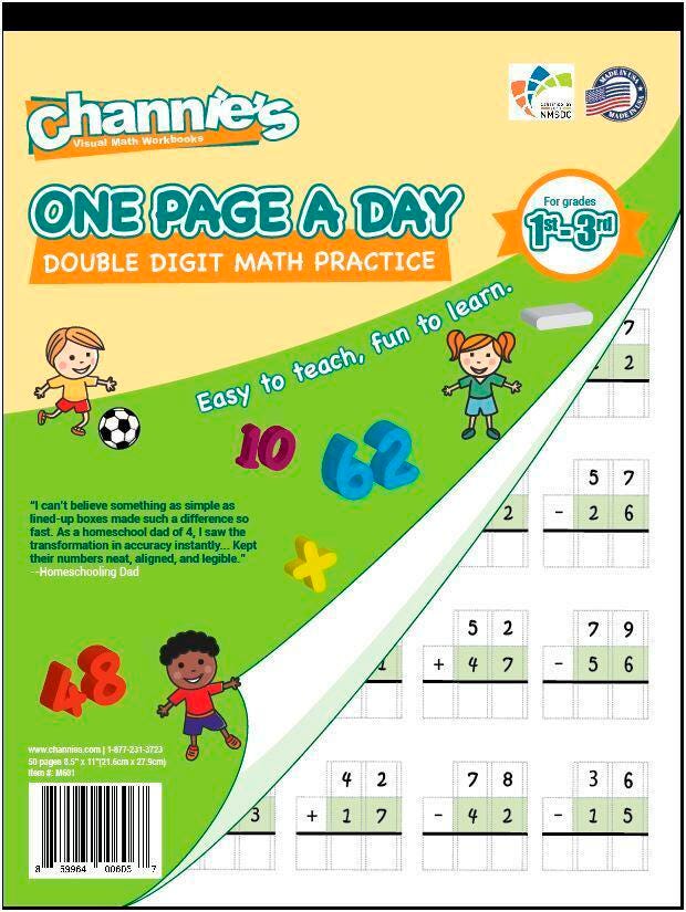 WORKBOOK ONE PAGE A DAY DOUBLE┬áADDITION AND SUBTRACTION