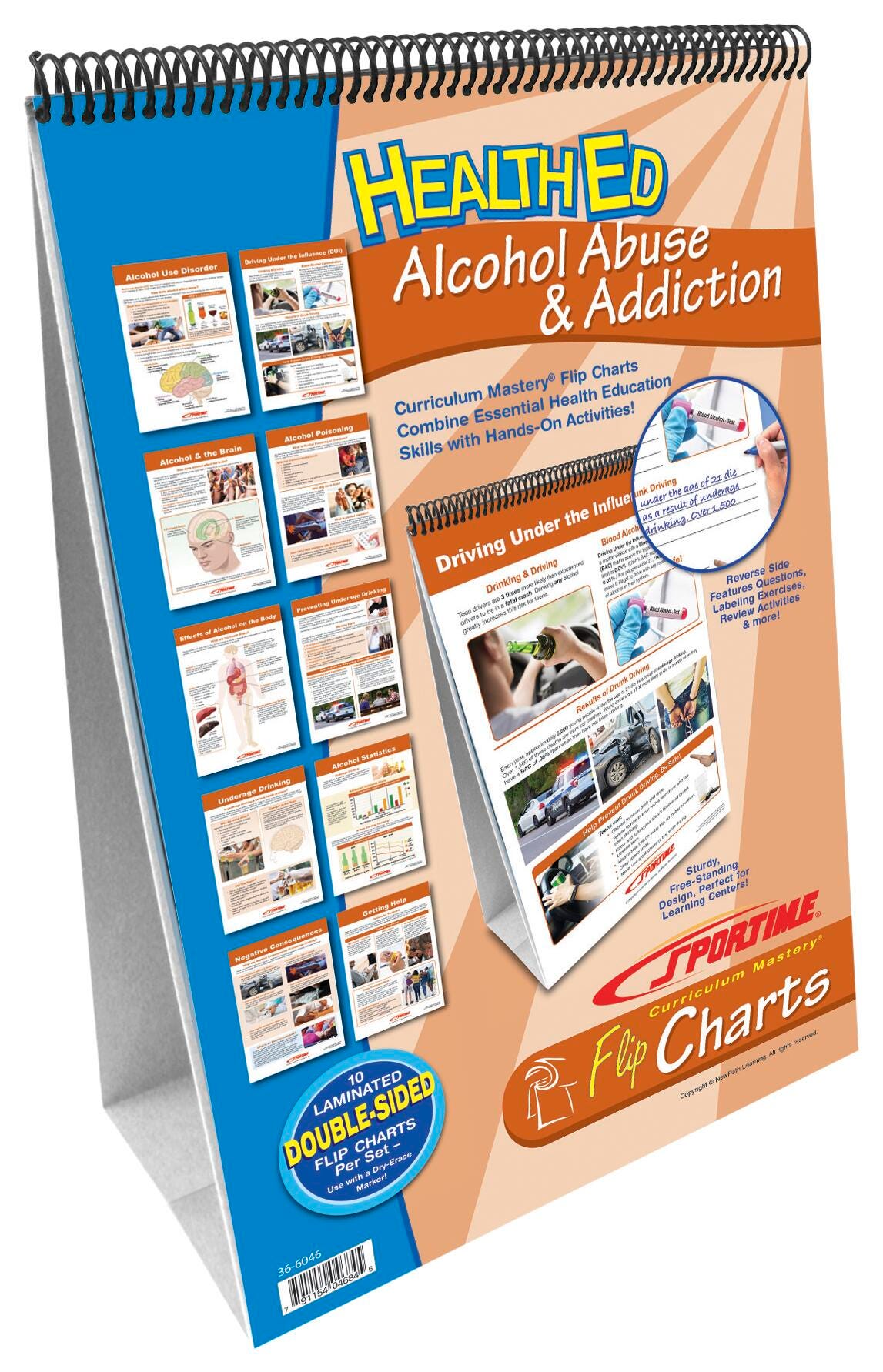 FLIP CHART BOARD ALCOHOL ABUSE AND ADDICTION
