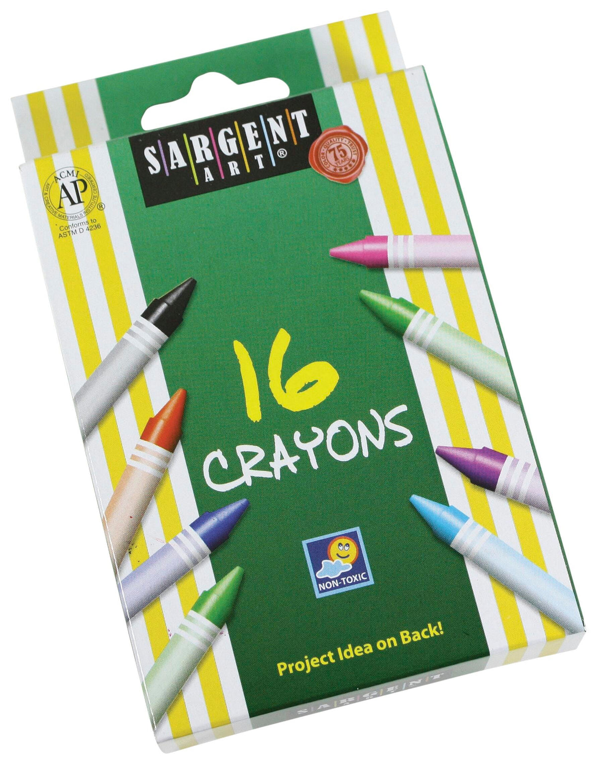 SARGENT ART CRAYONS PEG SET/16