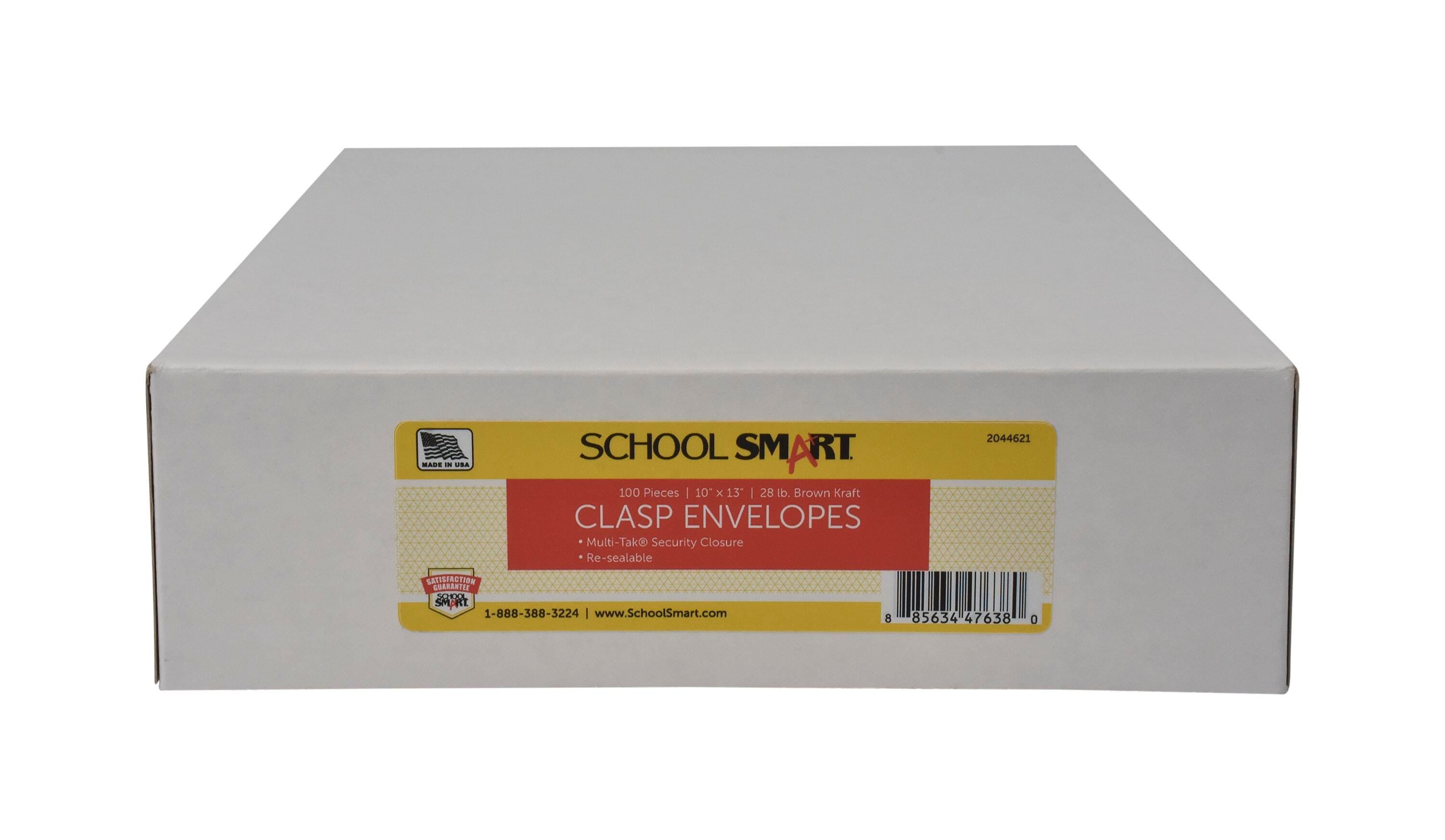 ENVELOPES MULTI TAK CLASP 10X13 IN KRAFT SCHOOL SMART BX OF 100
