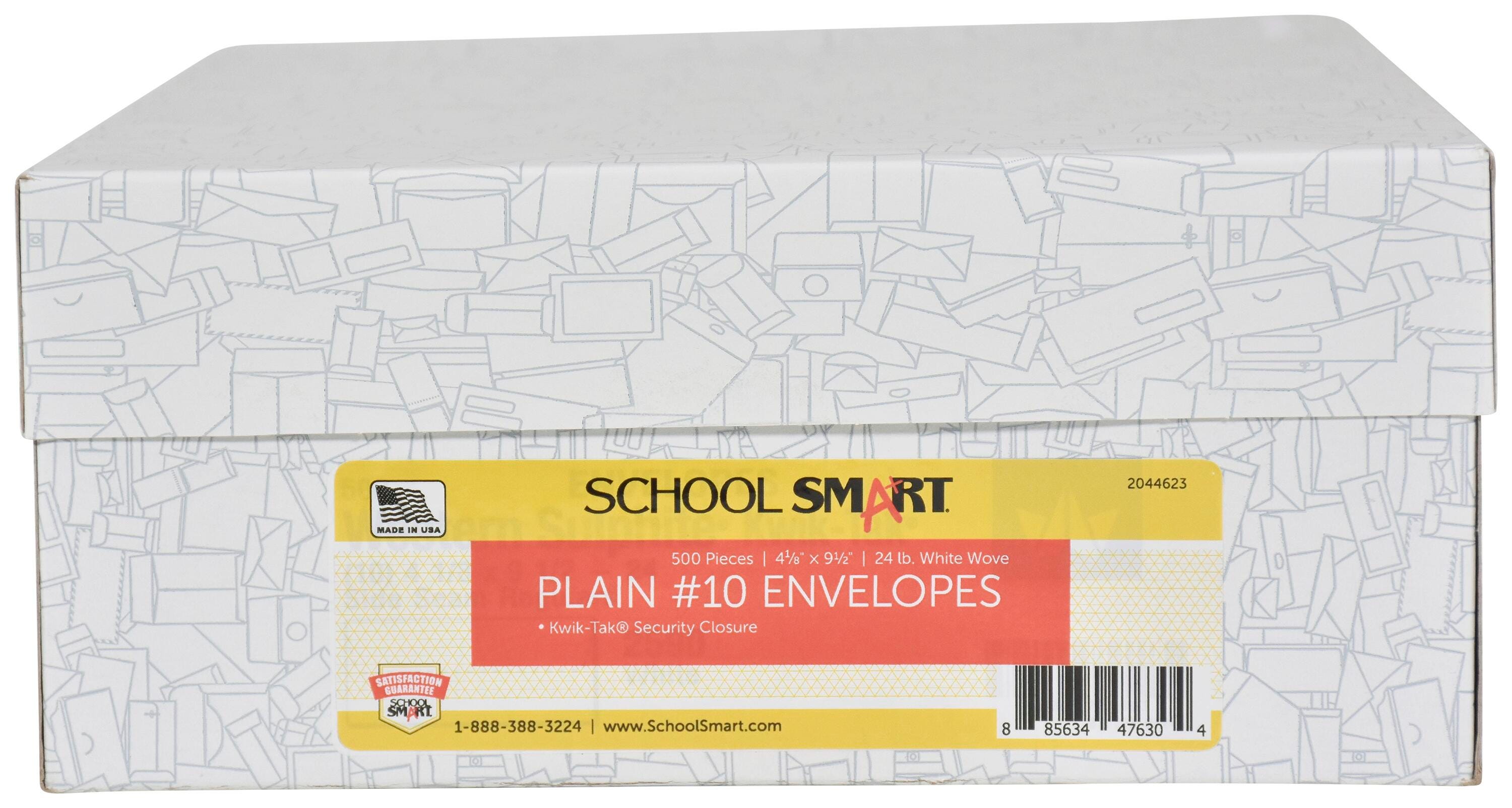 ENVELOPE NO 10 KWIK TAK REGULAR SCHOOL SMART BX OF 500