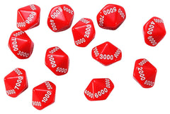 DICE 10-SIDED PLACE VALUE THOUSANDS SET OF 12