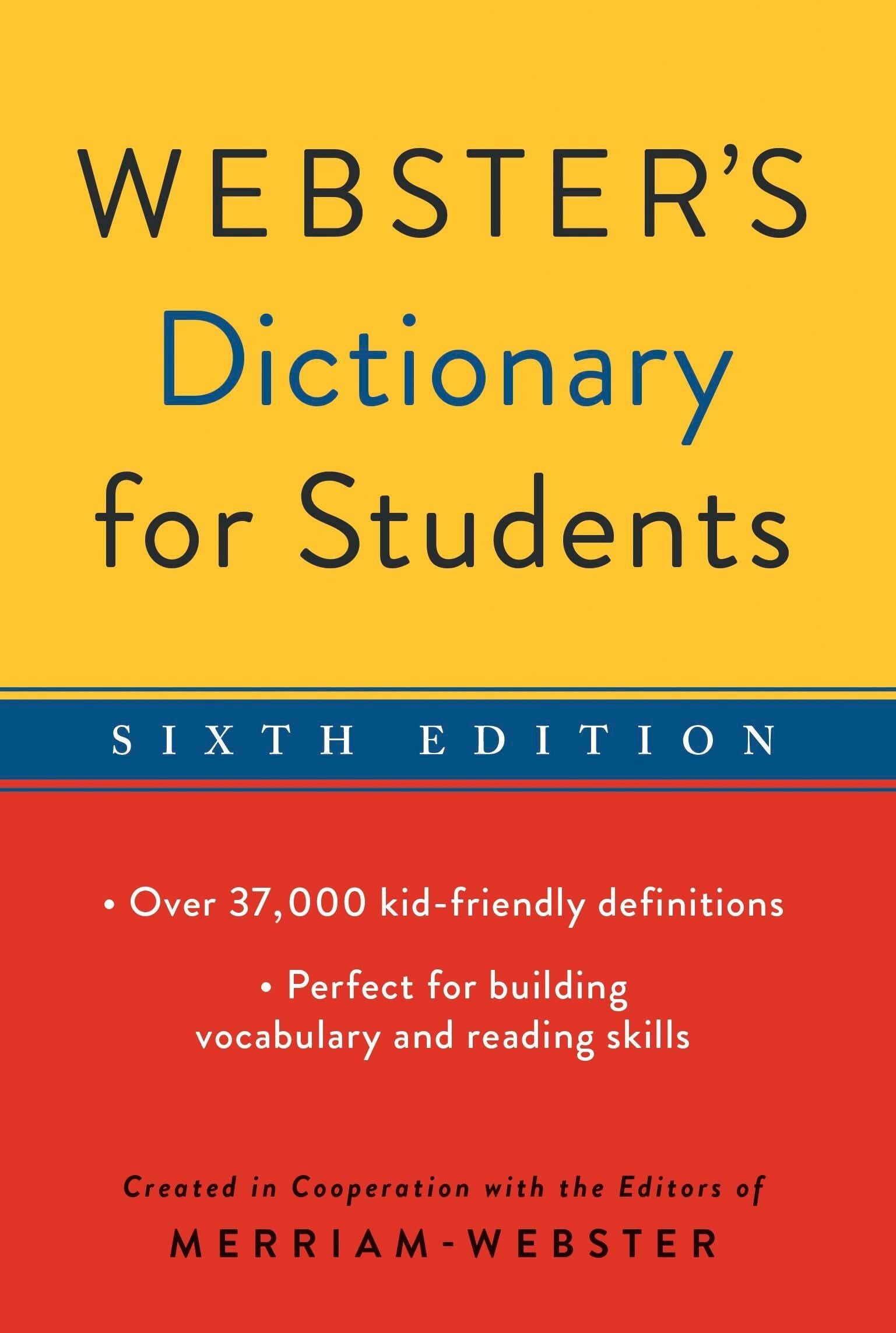 DICTIONARY WEBSTERS FOR STUDENTS - SIXTH EDITION