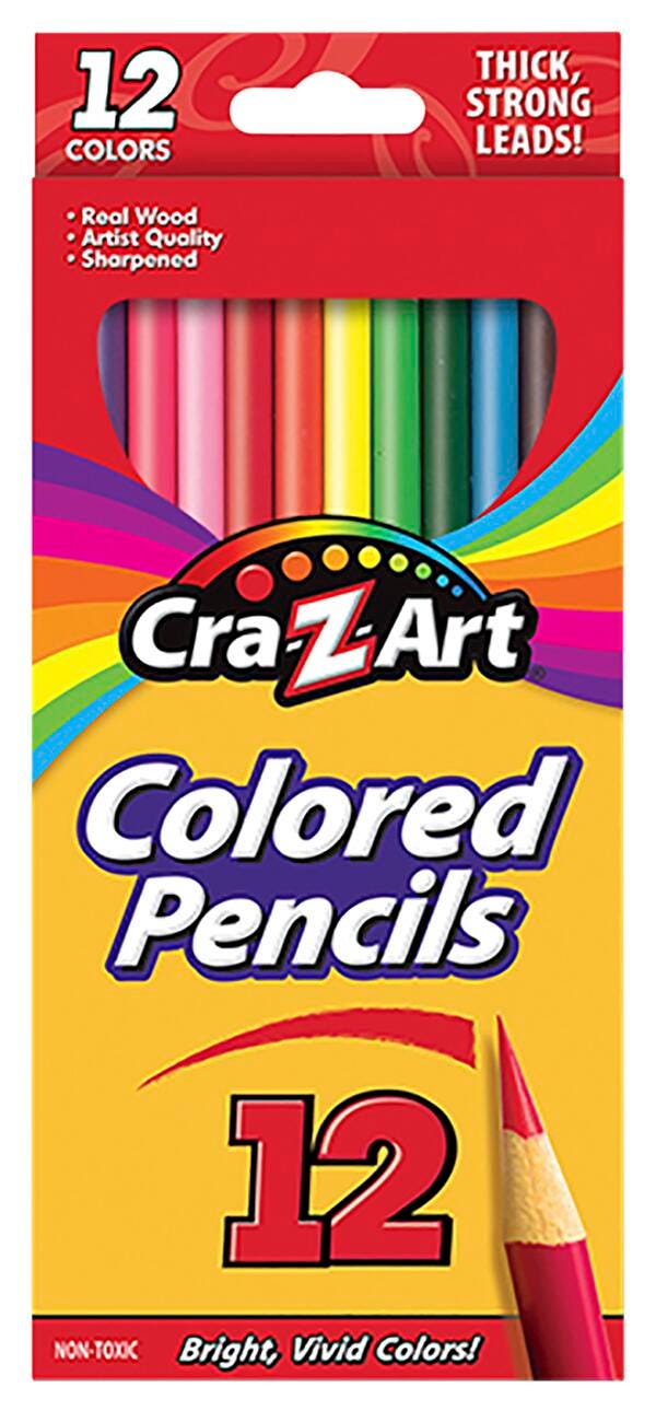 PENCILS COLORED CRAZY ART ASST COLORS SET OF 12