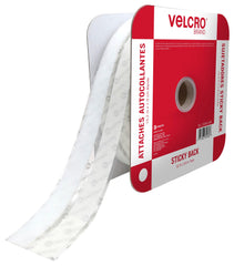 TAPE VELCRO STICKY BACK HOOK AND LOOP 3/4 X 50 WHITE
