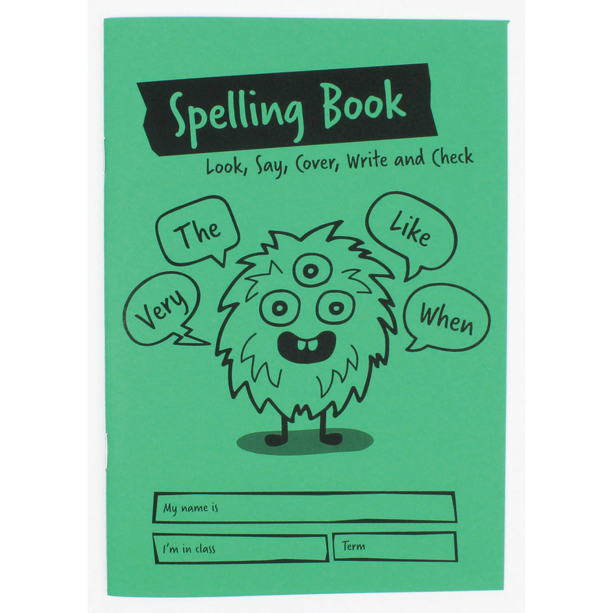 Spelling Book A5 Green Pk 30