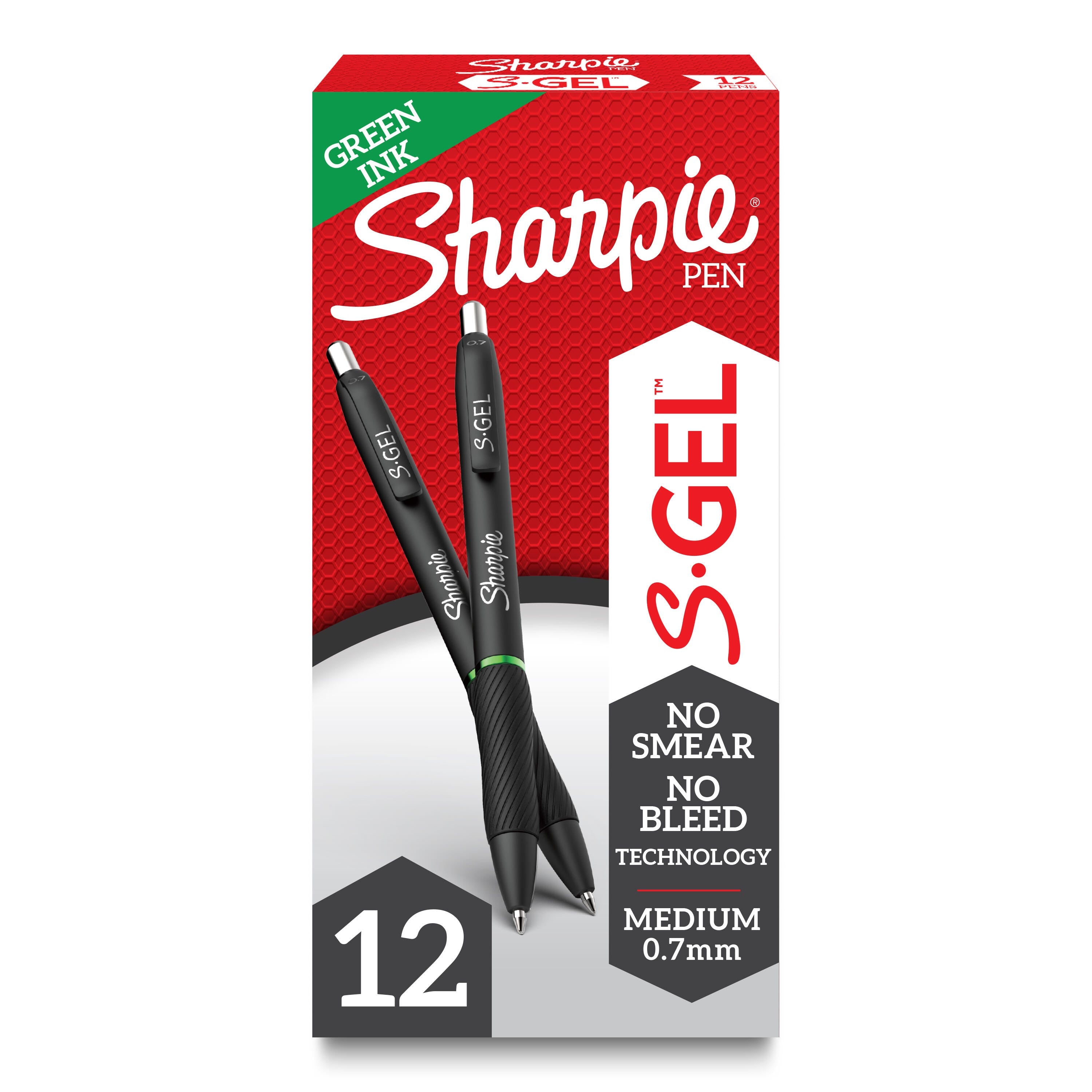 PEN SHARPIE GEL 0.7 MM FASHION GREEN PACK OF 12