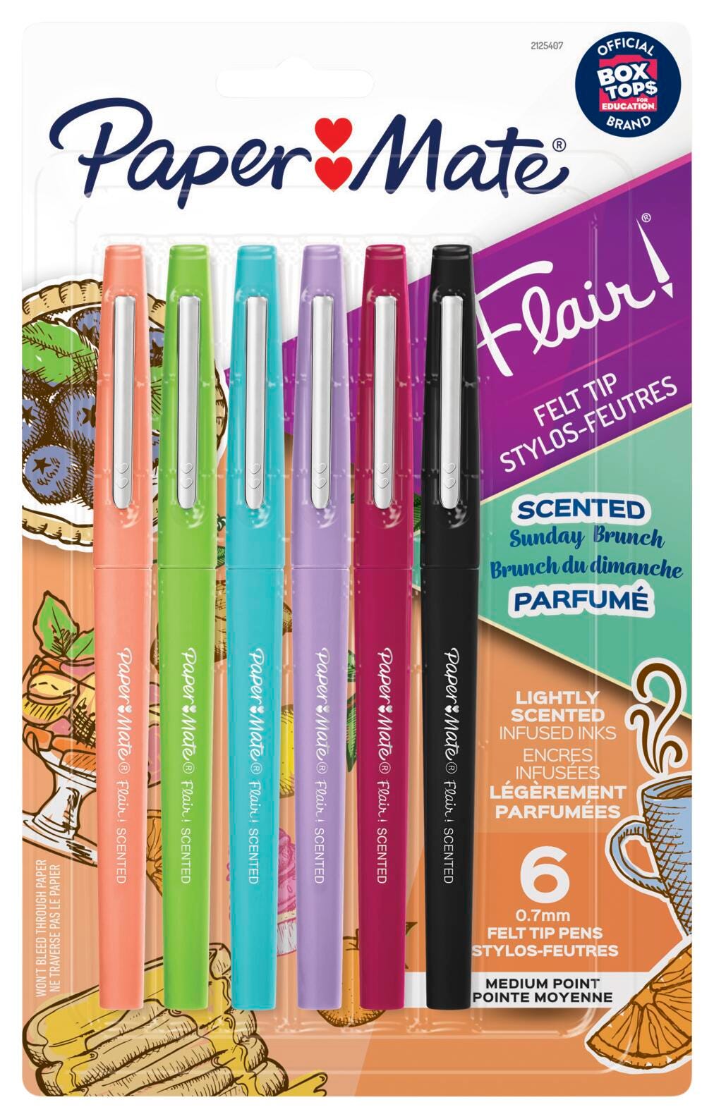 PEN FLAIR SCENTED ASST SET OF 6