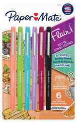 PEN FLAIR SCENTED ASST SET OF 6