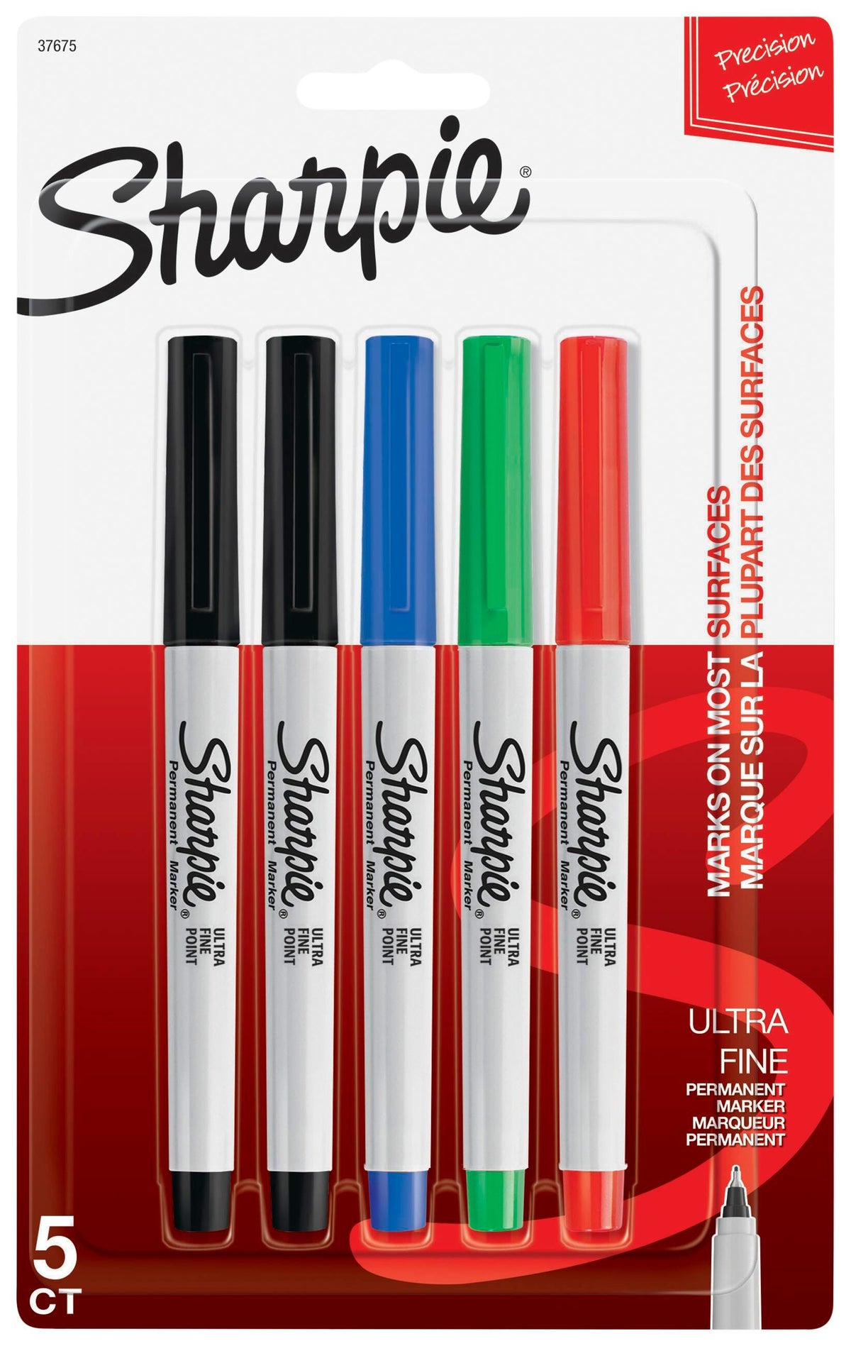MARKER SHARPIE ULTRA FINE ASST SET OF 5