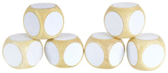 DICE WOODEN BLANK SET OF 6