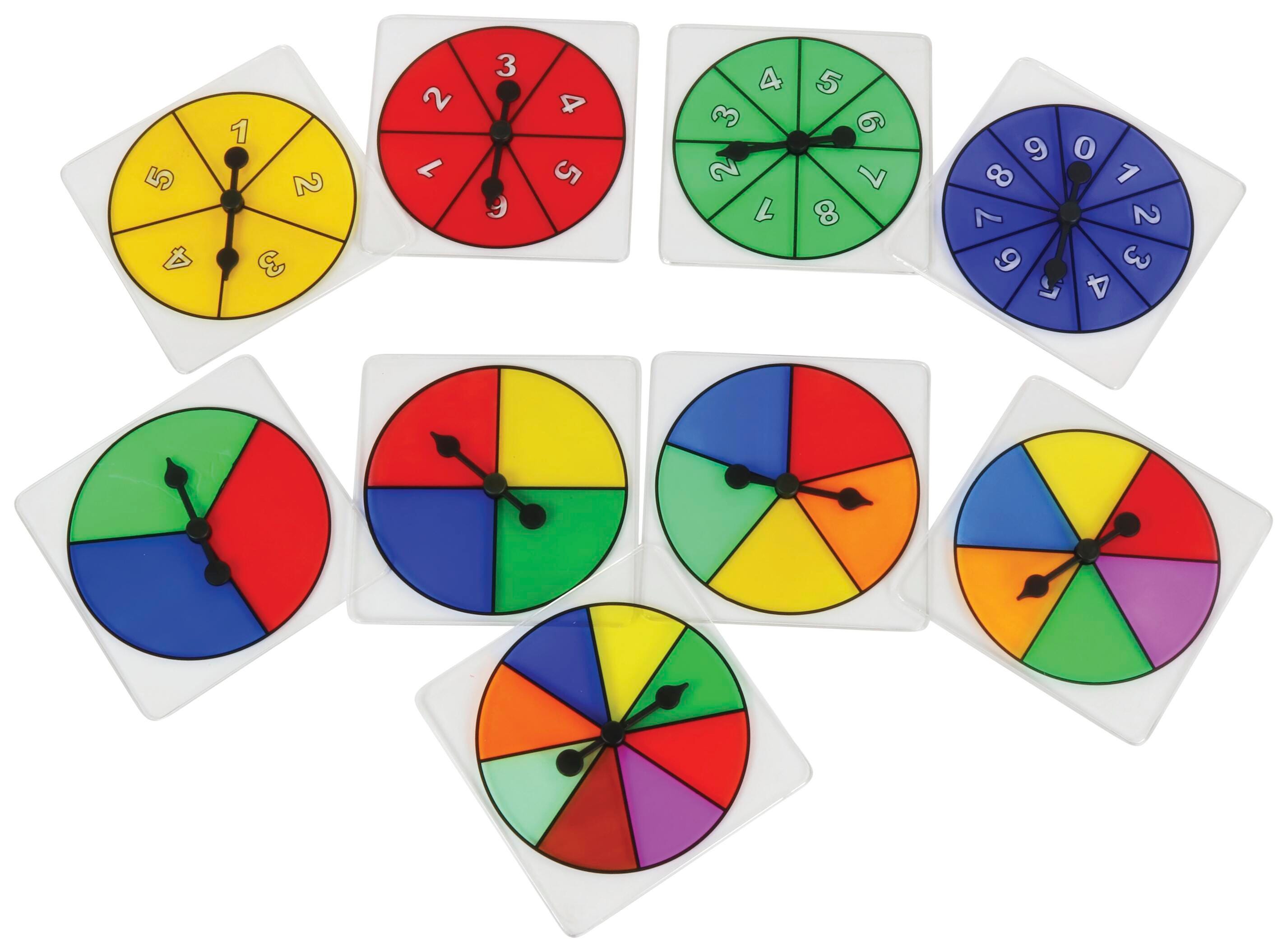 PROBABILITY SPINNER SET OF 9