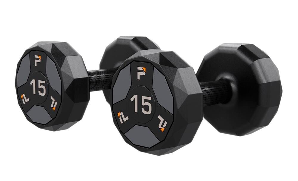 URETHANE DUMBBELLS - PAIR - 15 LBS