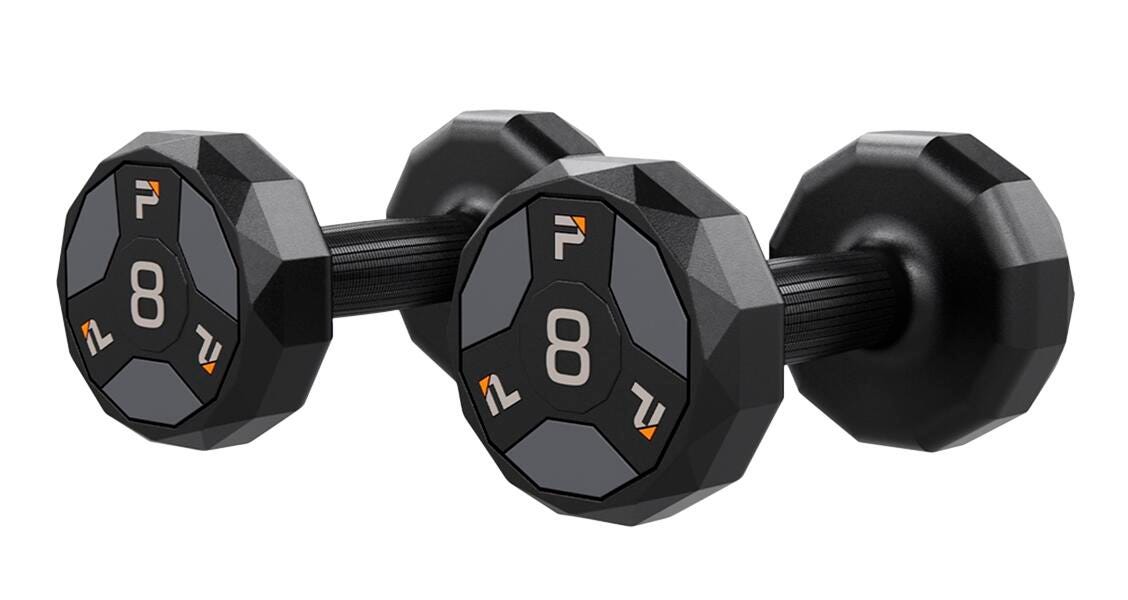 URETHANE DUMBBELLS - PAIR - 8 LBS