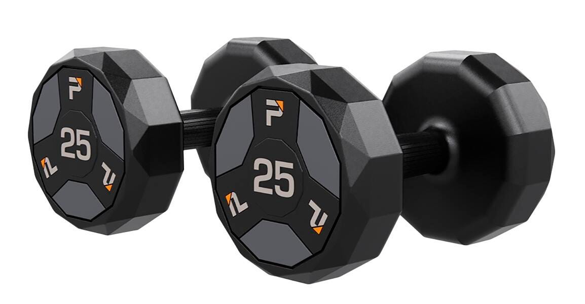 URETHANE DUMBBELLS - PAIR - 25 LBS