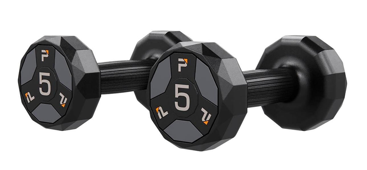URETHANE DUMBBELLS - PAIR - 5 LBS