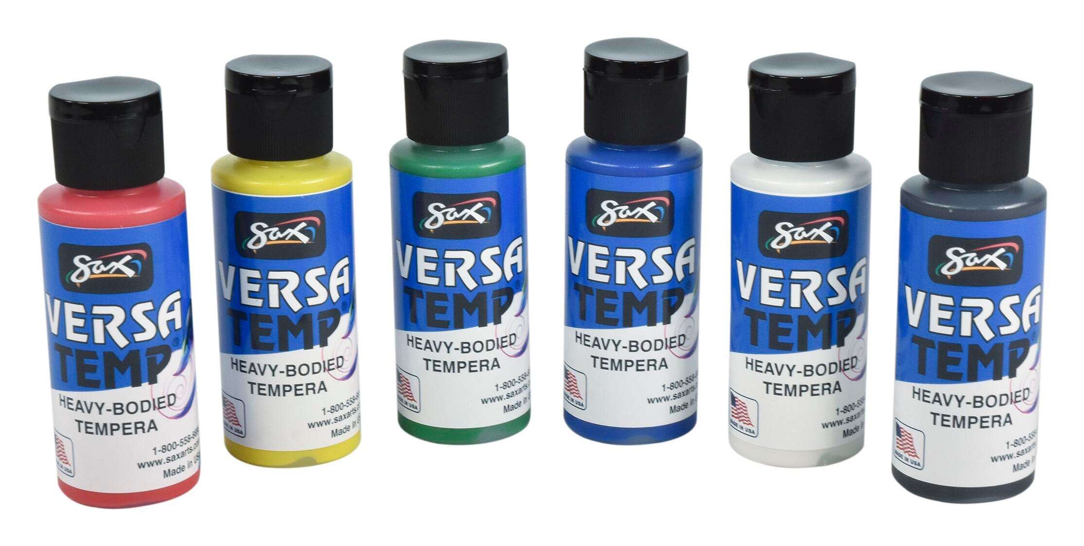 PAINT TEMPERA HB SAX VERSATEMP 2OZ ASST COLORS SET OF 6