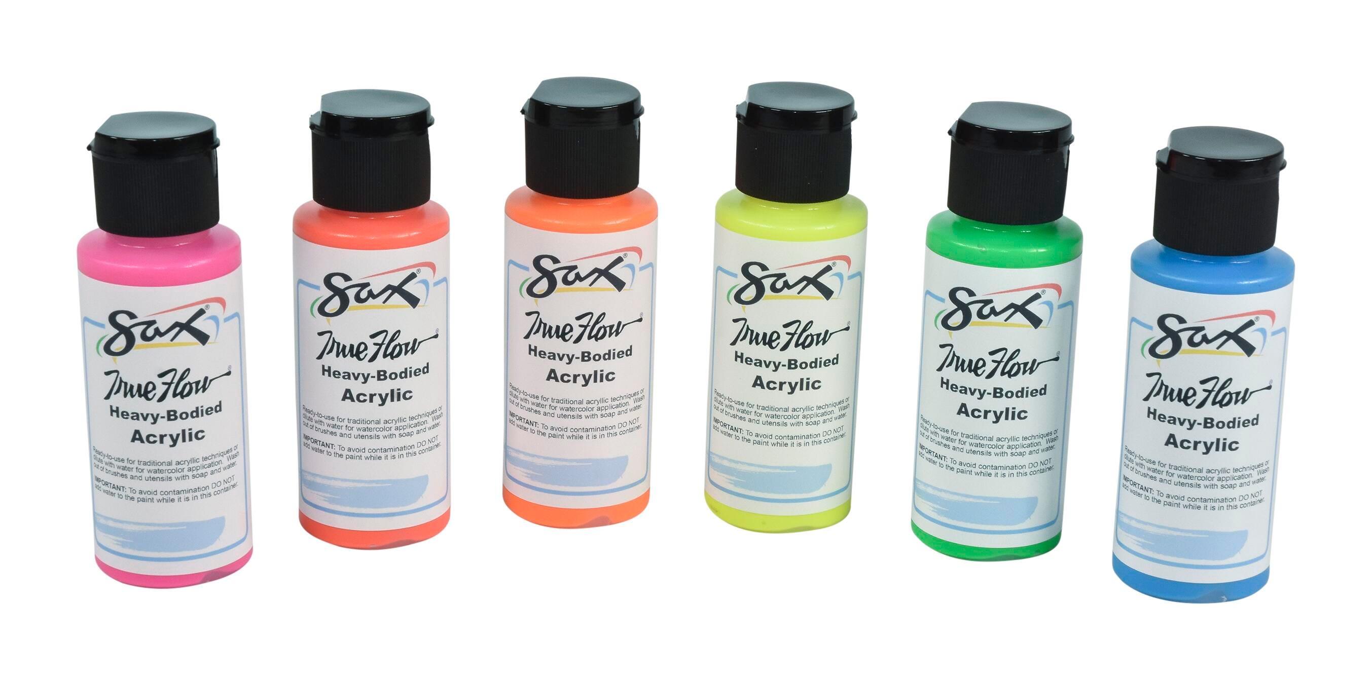 PAINT ACRYLIC HB SAX 2OZ ASST FLOURESCENT SET OF 6