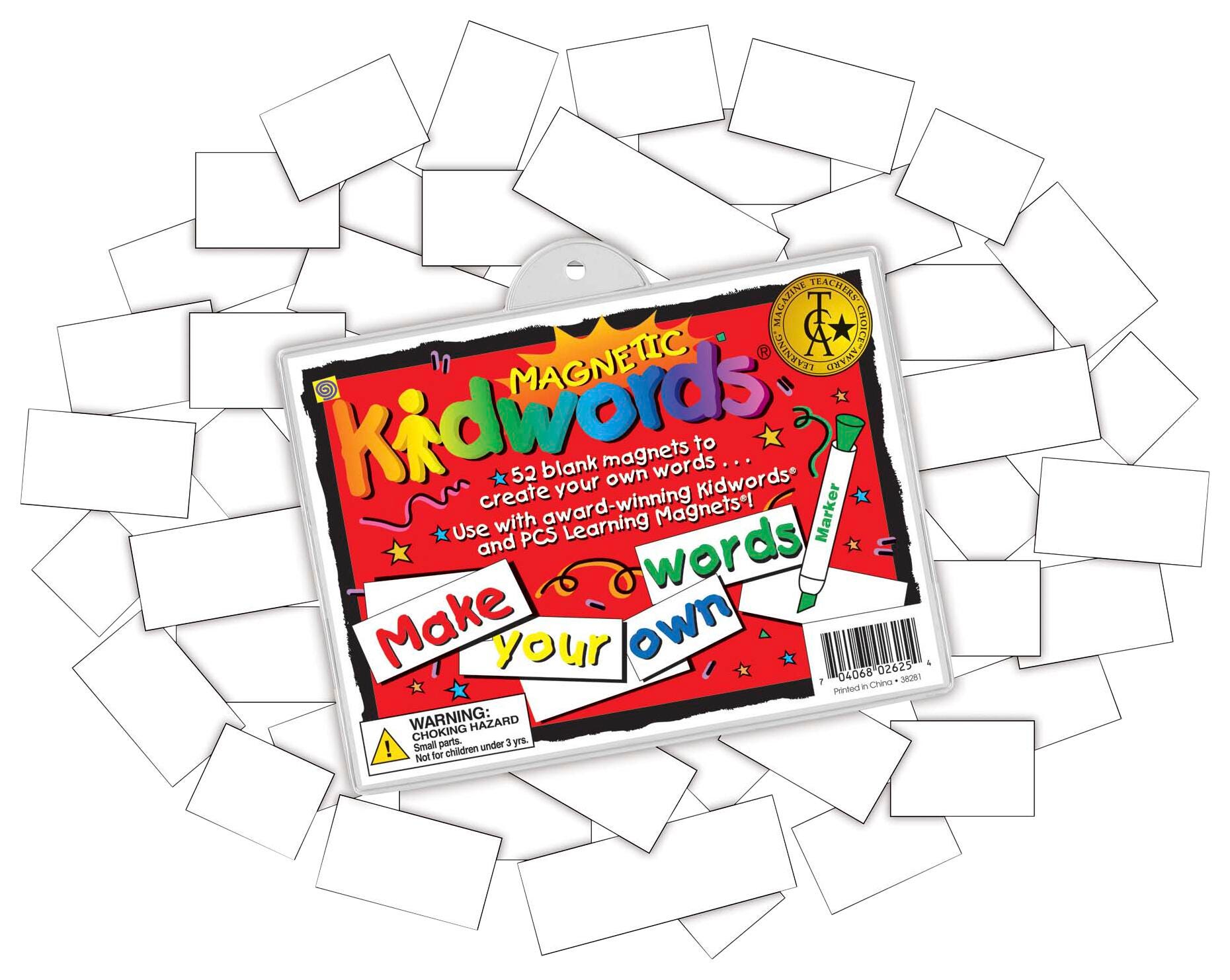 BARKER CREEK MAGENTIC WORD TILES BLANK SET OF 52