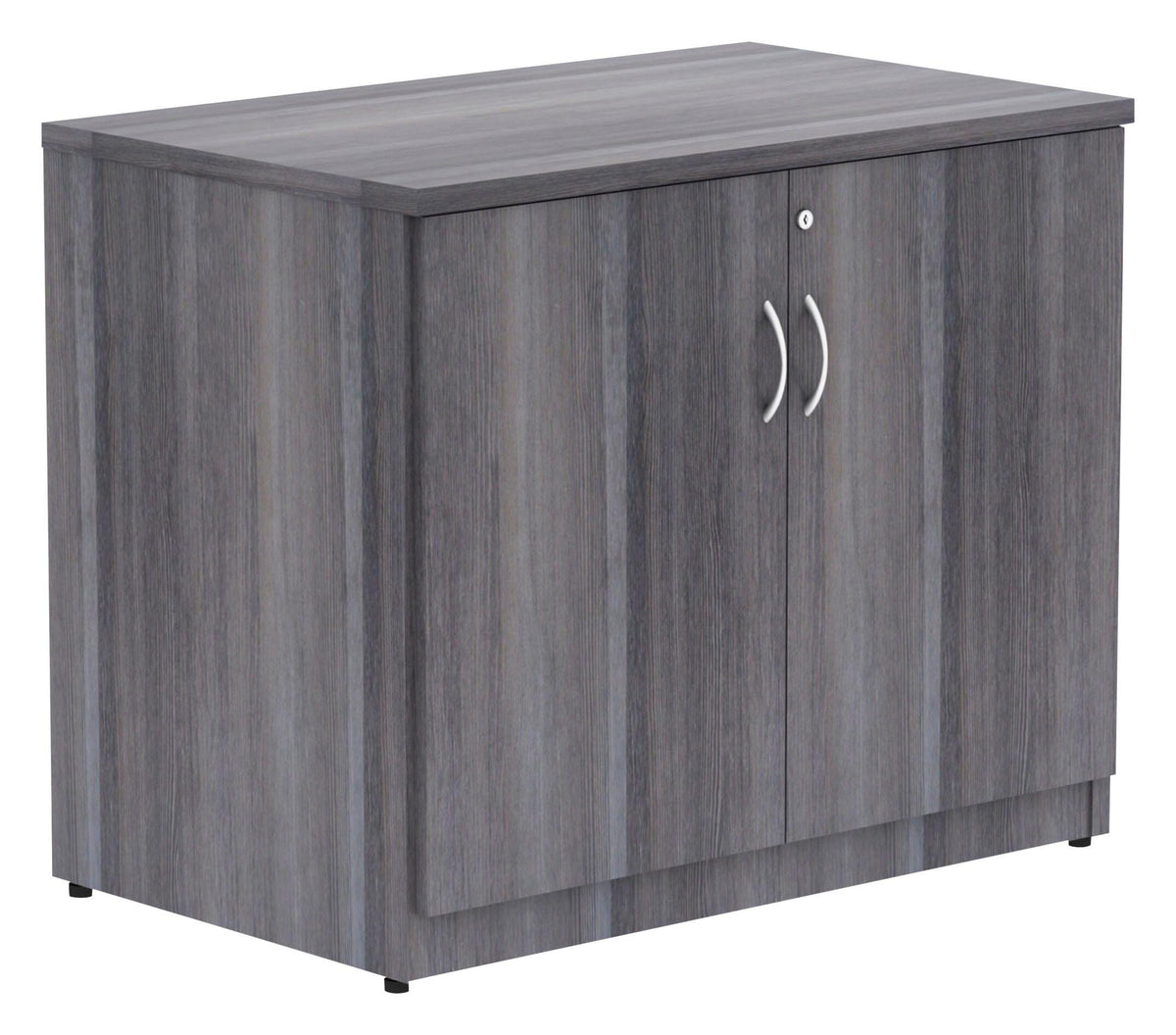 STORAGE CABINET - CLASSROOM SELECT - 2-DOOR STORAGE CABINET - 36 W X 22-1/2 D X 29-1/2 H IN - WEATHERED CHARCOAL COLOR