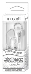 EARBUDS W/MIC WHITE MAXELL JELLEEZ MAX199728